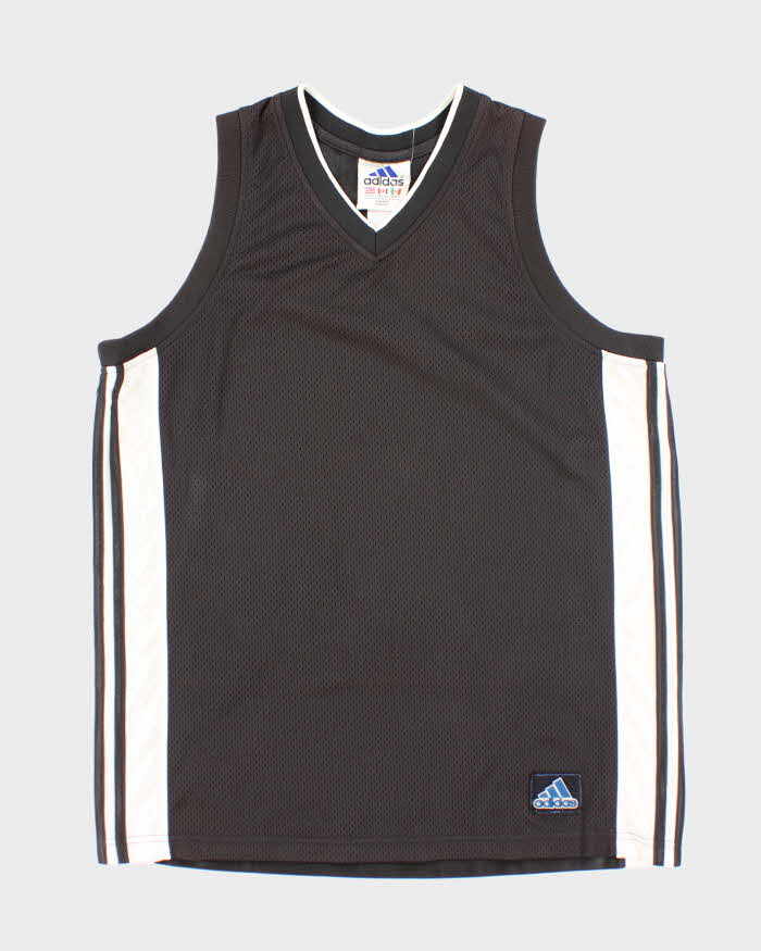 Vintage Y2K Adidas Three Striped Basketball Jersey - S
