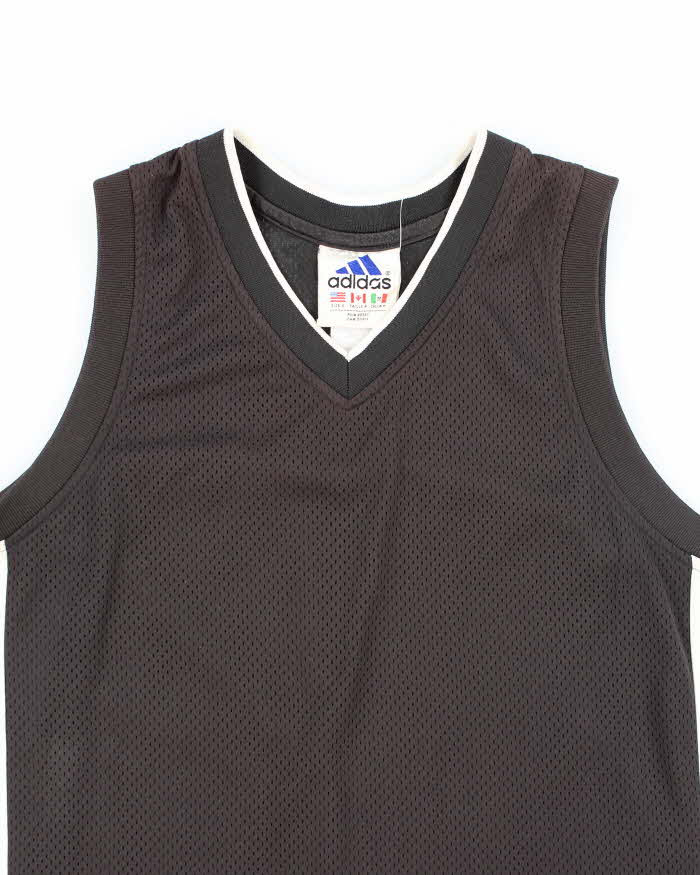 Vintage Y2K Adidas Three Striped Basketball Jersey - S