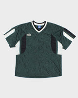 Vintage 90's Umbro Patterned Lighting Football Shirt - XL