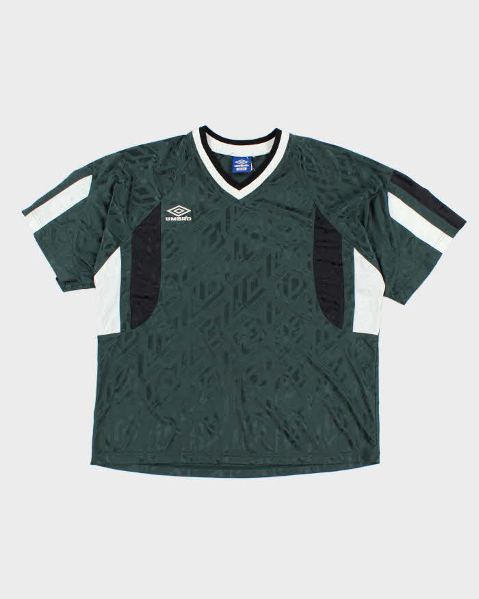 Vintage 90's Umbro Patterned Lighting Football Shirt - XL