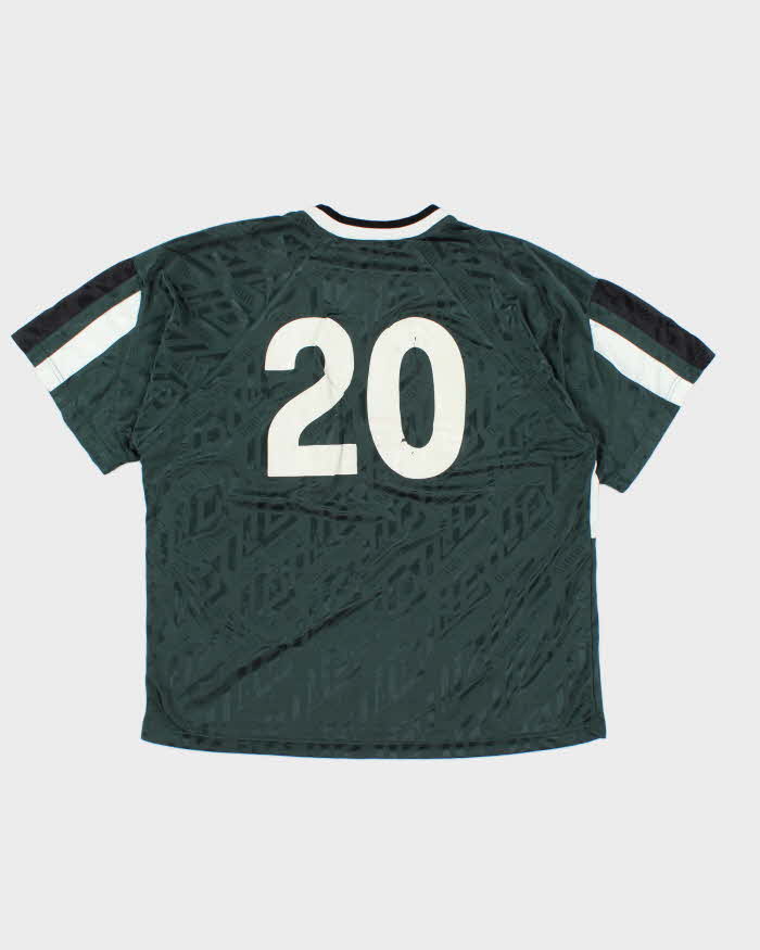 Vintage 90's Umbro Patterned Lighting Football Shirt - XL