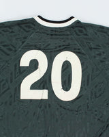 Vintage 90's Umbro Patterned Lighting Football Shirt - XL