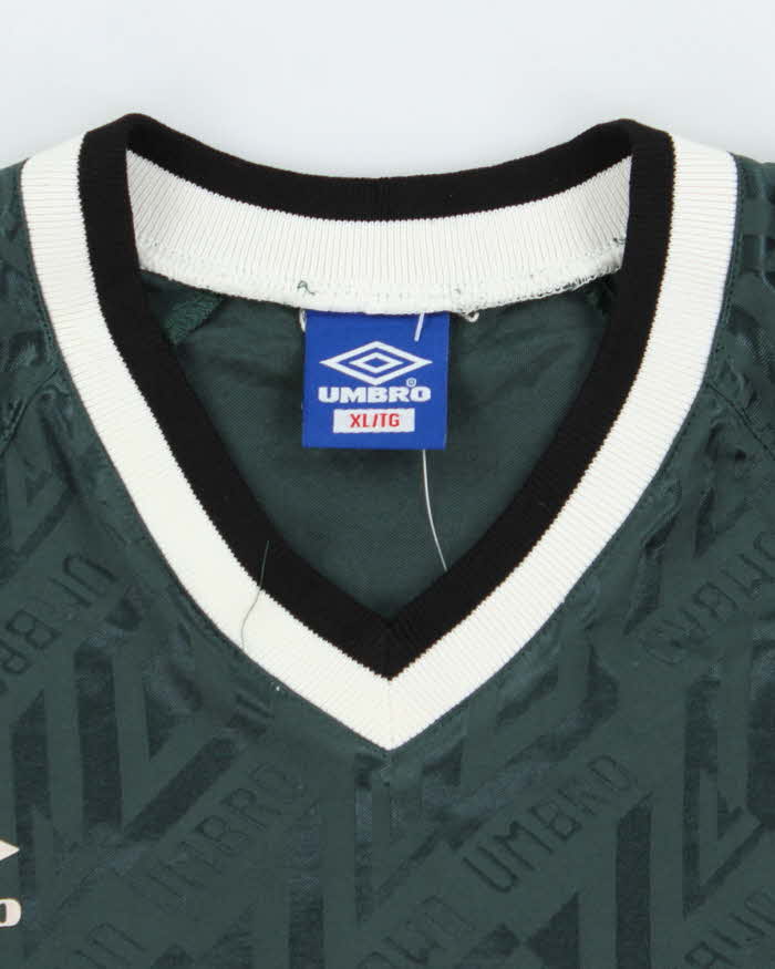 Vintage 90's Umbro Patterned Lighting Football Shirt - XL