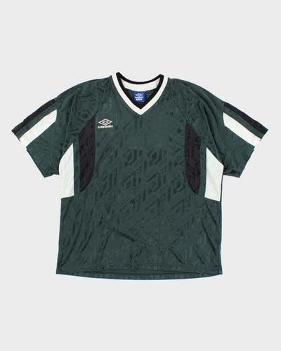 Vintage 90's Umbro Patterned Lighting Football Shirt - XL