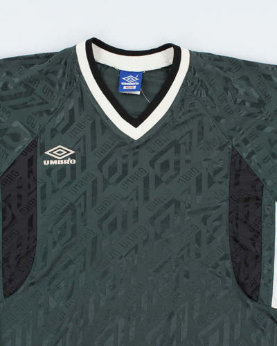 Vintage 90's Umbro Patterned Lighting Football Shirt - XL