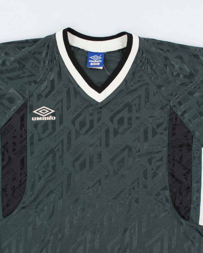 Vintage 90's Umbro Patterned Lighting Football Shirt - XL