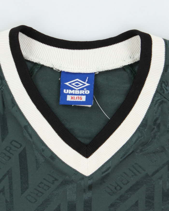 Vintage 90's Umbro Patterned Lighting Football Shirt - XL