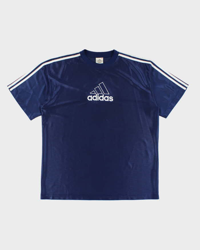 Vintage Y2K Adidas Embroidered Logo Training Shirt - XL