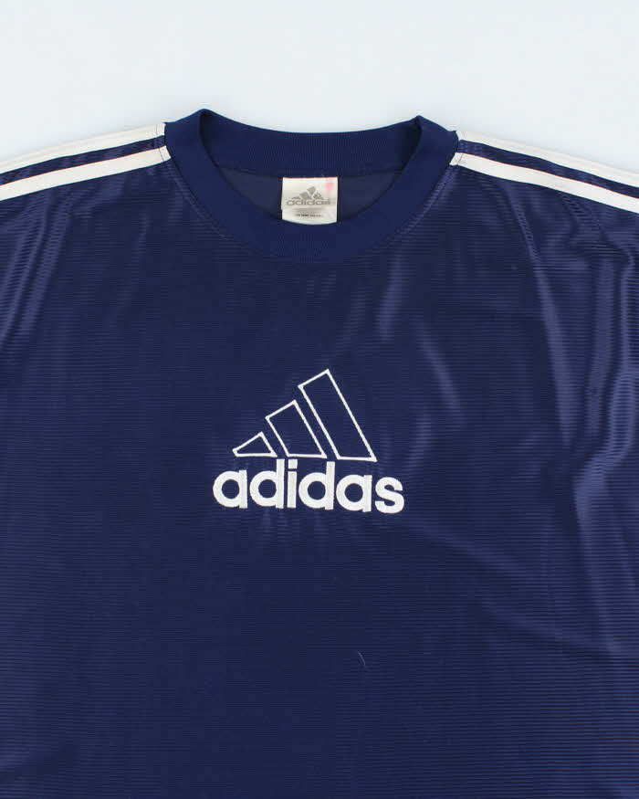 Vintage Y2K Adidas Embroidered Logo Training Shirt - XL