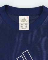 Vintage Y2K Adidas Embroidered Logo Training Shirt - XL