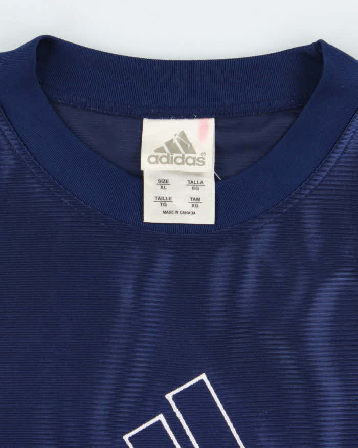Vintage Y2K Adidas Embroidered Logo Training Shirt - XL