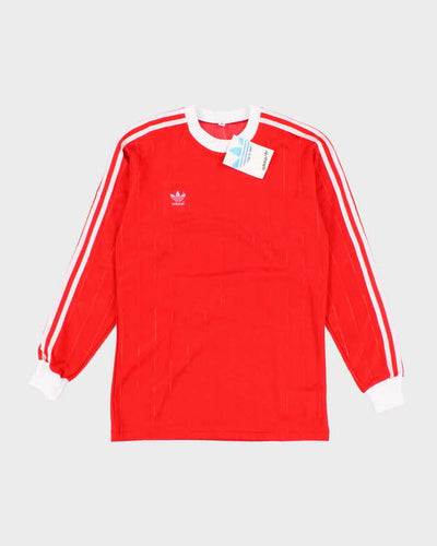 Vintage DSWT 80's Adidas Striped Long-sleeved Football Shirt - M