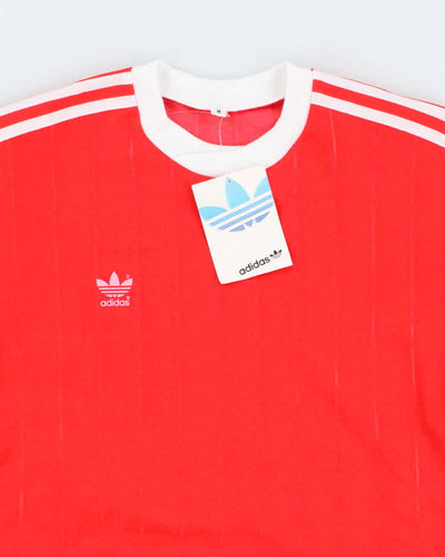 Vintage DSWT 80's Adidas Striped Long-sleeved Football Shirt - M