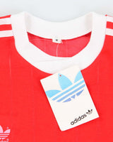Vintage DSWT 80's Adidas Striped Long-sleeved Football Shirt - M