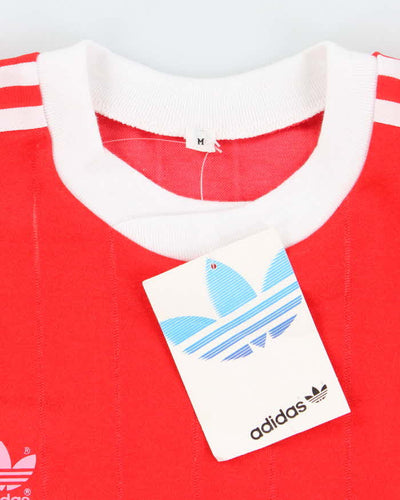 Vintage DSWT 80's Adidas Striped Long-sleeved Football Shirt - M