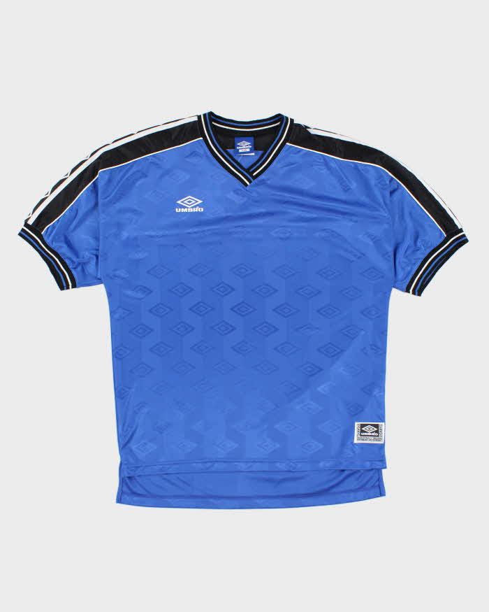 Vintage 90's Umbro Patterned Lightweight Football Jersey - L