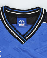 Vintage 90's Umbro Patterned Lightweight Football Jersey - L