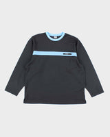 Vintage 2000's Nike Centre Striped Long-sleeved Sports Shirt - L