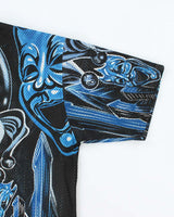 Vintage Y2K Joker All Over Print Button Up Jersey - XL