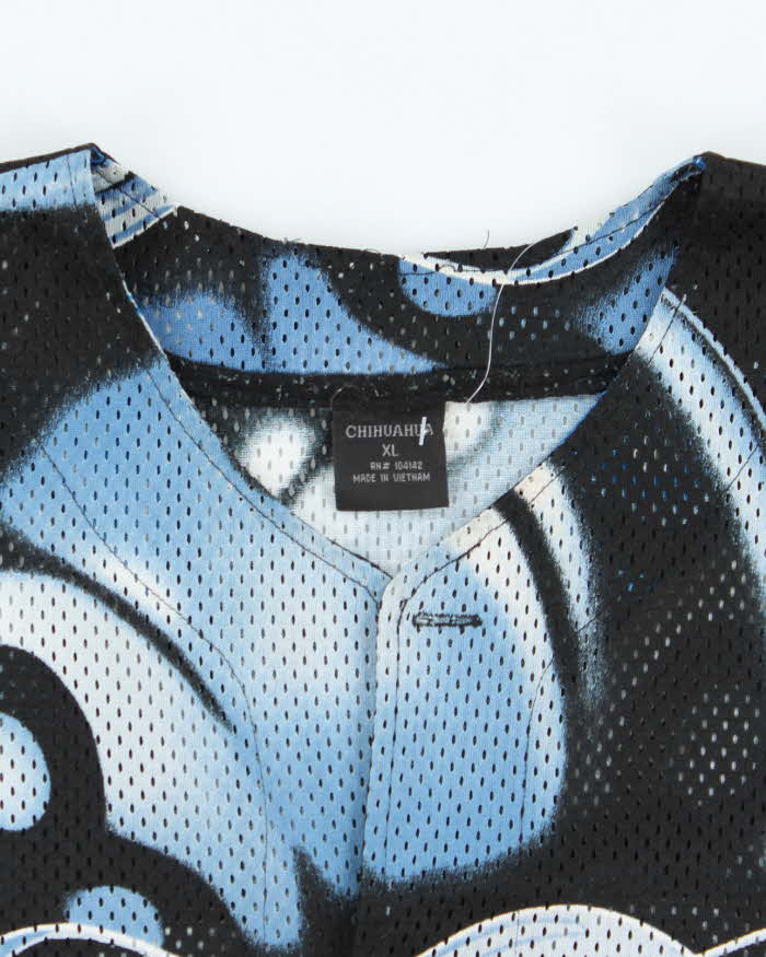 Vintage Y2K Joker All Over Print Button Up Jersey - XL