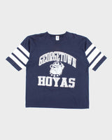 Vintage 90's Georgetown HOYAS 1/4 Sleeve Jersey - XL