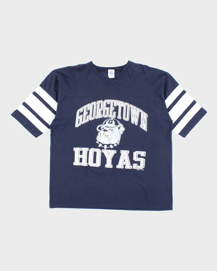 Vintage 90's Georgetown HOYAS 1/4 Sleeve Jersey - XL