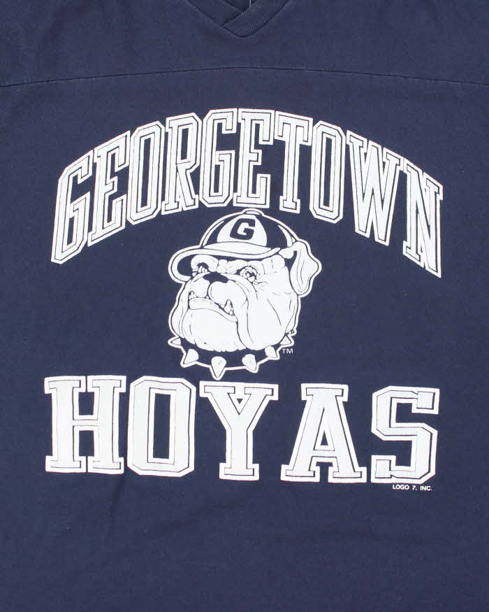 Vintage 90's Georgetown HOYAS 1/4 Sleeve Jersey - XL