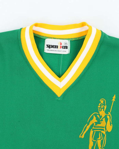 Vintage 80's Trogan Printed American Football Jersey - M