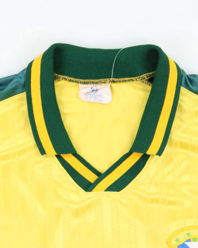 Vintage 90's Brazil Oversized Football Jersey - L