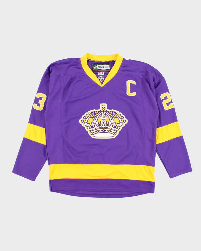 Vintage LA Kings NHL Crown Logo Retro Hockey Jersey - XL