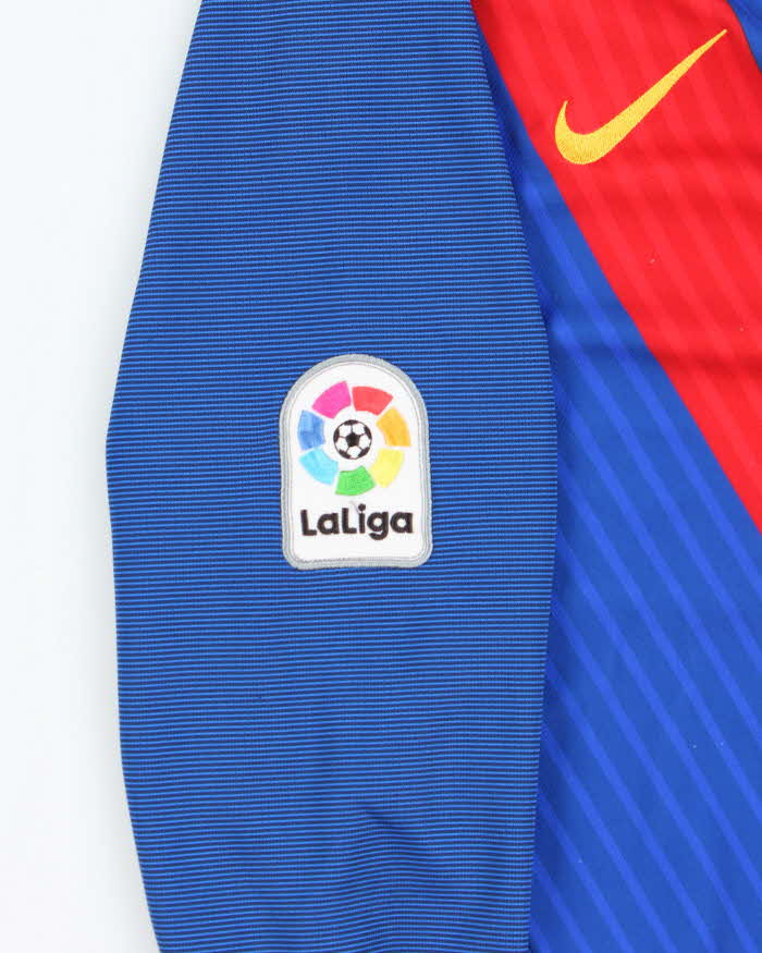 Nike Barcelona 2016/17 Home Long-sleeve Football Jersey - L