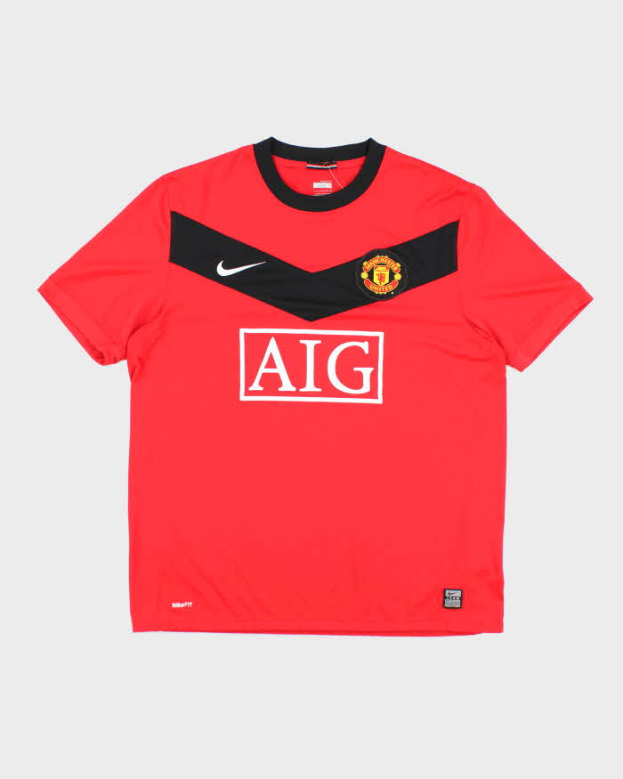 Nike Manchester United 2009/10 Home Football Shirt - L