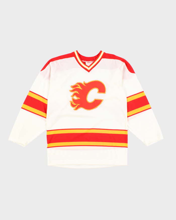 Vintage 80's Calgary Flames NHL Hockey Jersey - S