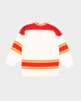 Vintage 80's Calgary Flames NHL Hockey Jersey - S