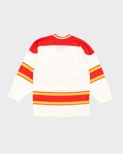Vintage 80's Calgary Flames NHL Hockey Jersey - S
