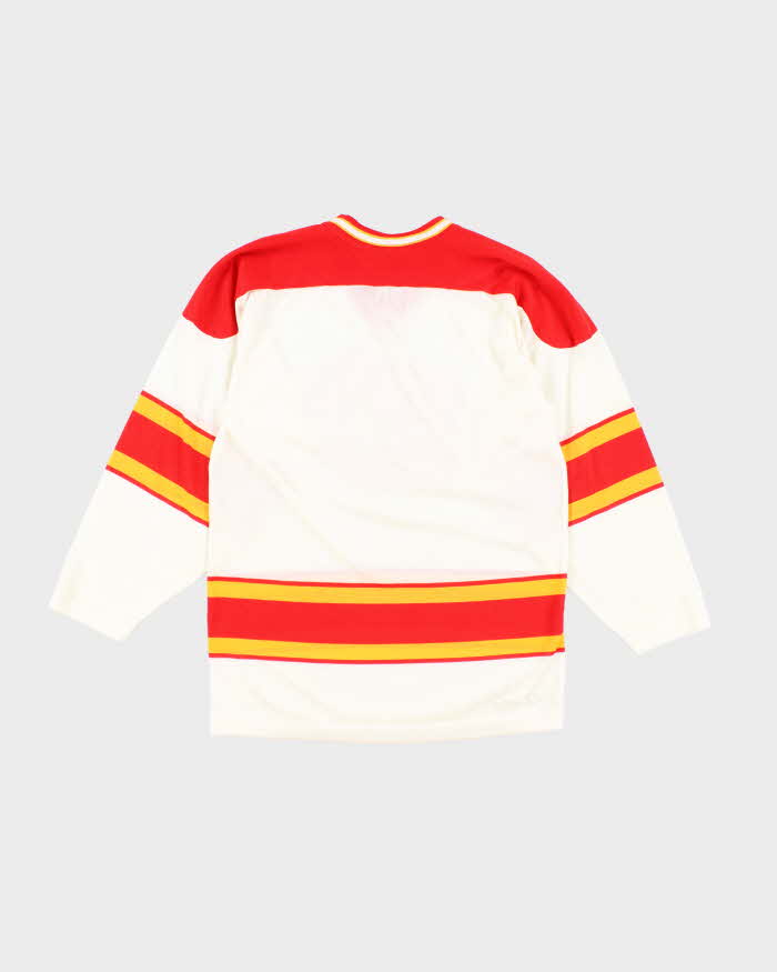 Vintage 80's Calgary Flames NHL Hockey Jersey - S