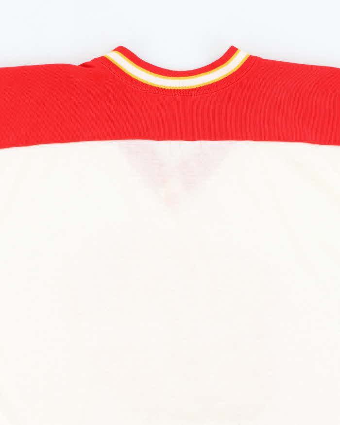Vintage 80's Calgary Flames NHL Hockey Jersey - S