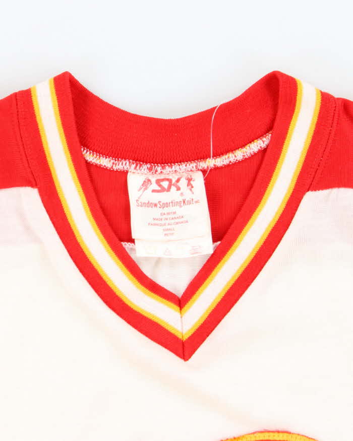 Vintage 80's Calgary Flames NHL Hockey Jersey - S