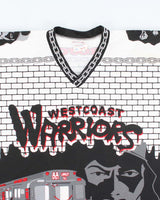 Vintage 90's West Coast Warriors Graphic Printed Hockey Jersey - XL