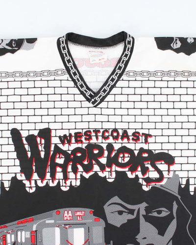 Vintage 90's West Coast Warriors Graphic Printed Hockey Jersey - XL