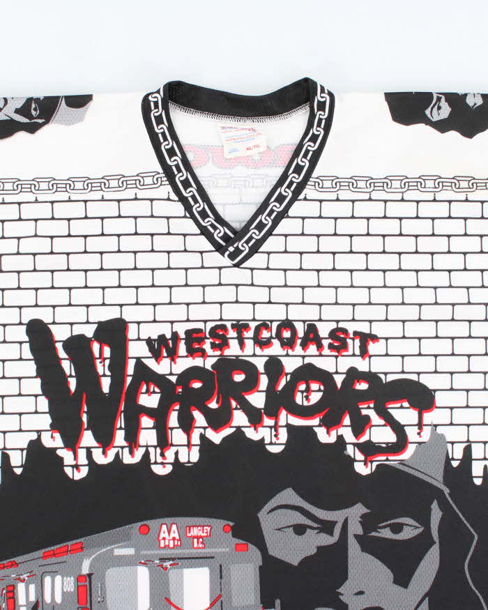 Vintage 90's West Coast Warriors Graphic Printed Hockey Jersey - XL