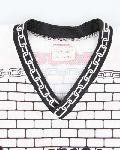 Vintage 90's West Coast Warriors Graphic Printed Hockey Jersey - XL
