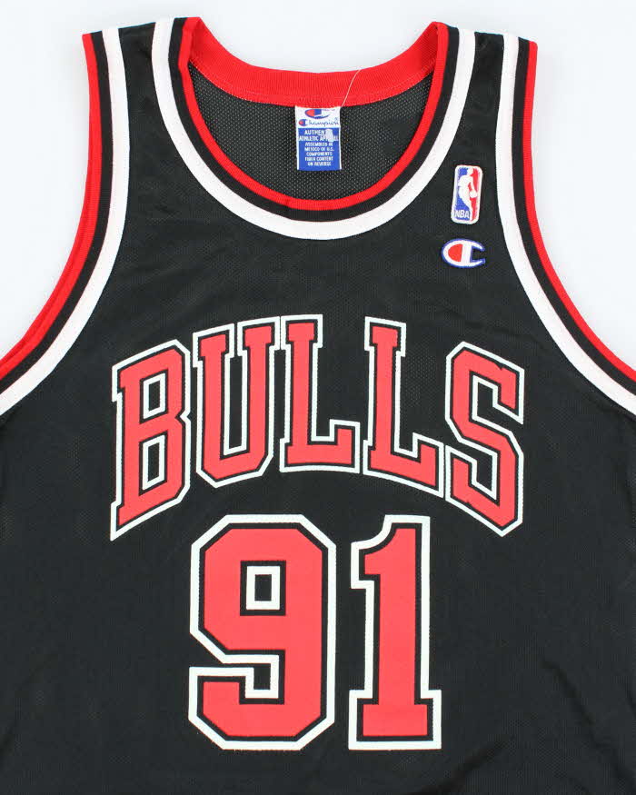 Vintage Champion Chicago Bulls Basketball NBA Jersey - L