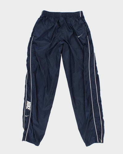 Men's Nike Navy and White Tracksuit Bottoms - M