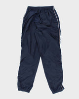 Men's Nike Navy and White Tracksuit Bottoms - M