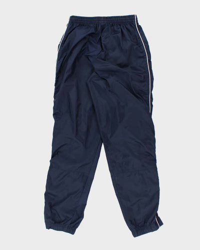 Men's Nike Navy and White Tracksuit Bottoms - M