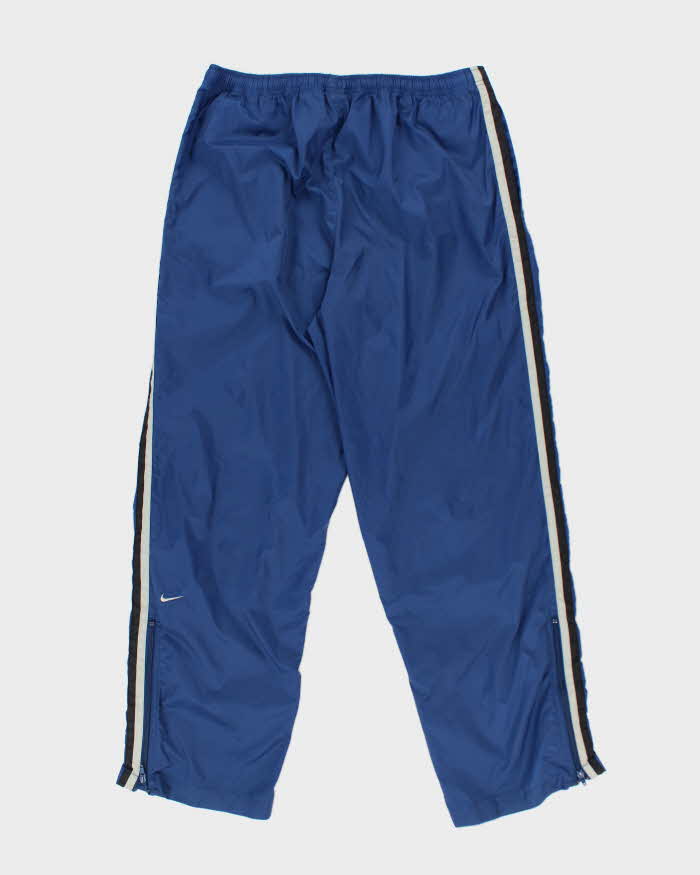 Men's Nike Blue Side Stripe Tracksuit Bottoms - L