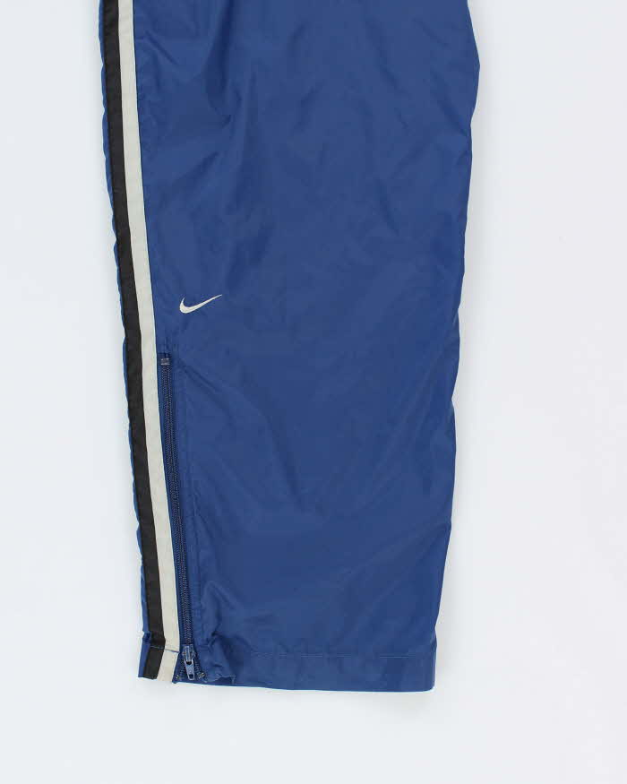 Men's Nike Blue Side Stripe Tracksuit Bottoms - L