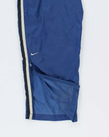 Men's Nike Blue Side Stripe Tracksuit Bottoms - L