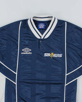 Vintage 90's Umbro Patterned Football Training Shirt - M